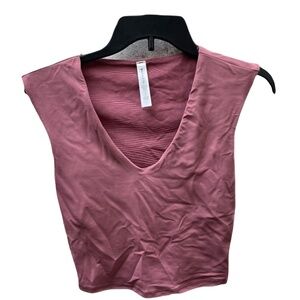 ❤️ ATHLETA VITA FREE DESERT ROSE CROPPED TEE TOP SIZE XS